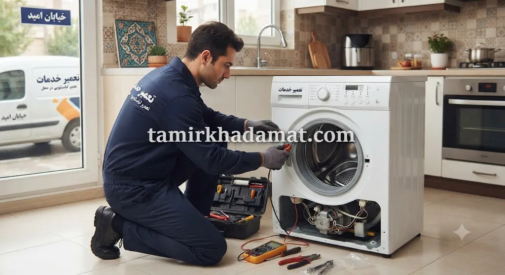 خدمات تعمیر لباسشویی در محل در امید