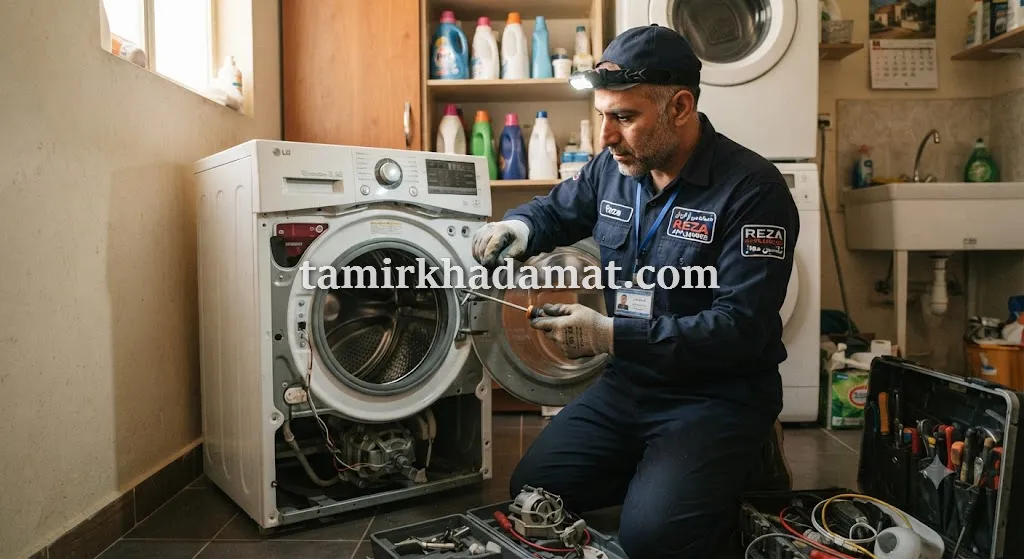 خدمات تعمیر لباسشویی در محل در تسلیحات
