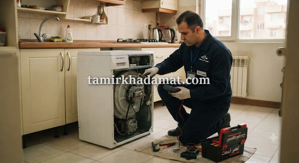 خدمات تعمیر لباسشویی در محل در خاک سفید