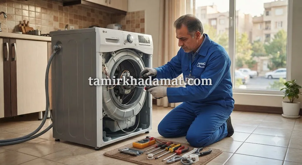 خدمات تعمیر لباسشویی در محل در خیابان آیت
