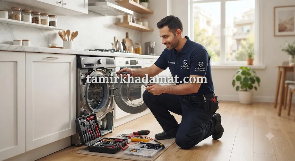 خدمات تعمیر لباسشویی در محل در خیابان باقری