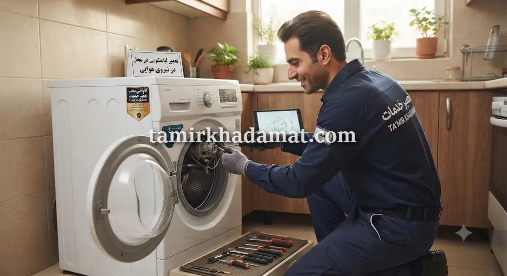 خدمات تعمیر لباسشویی در محل در نیروی هوایی