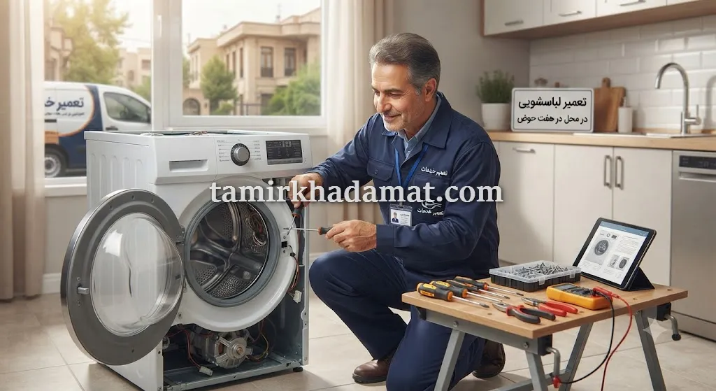 خدمات تعمیر لباسشویی در محل در هفت حوض