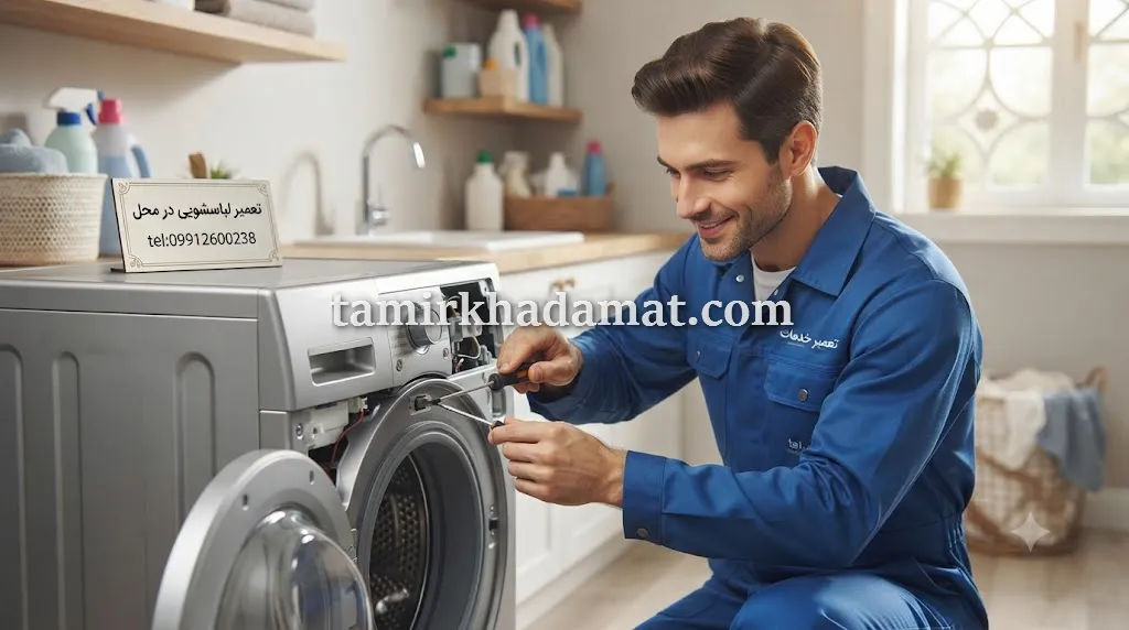 خدمات تعمیر لباسشویی در محل در هنگام